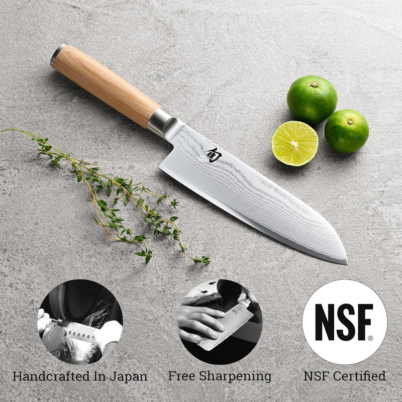 KAI DM-0702W SHUN WHITE Santoku 6.5 (16,5