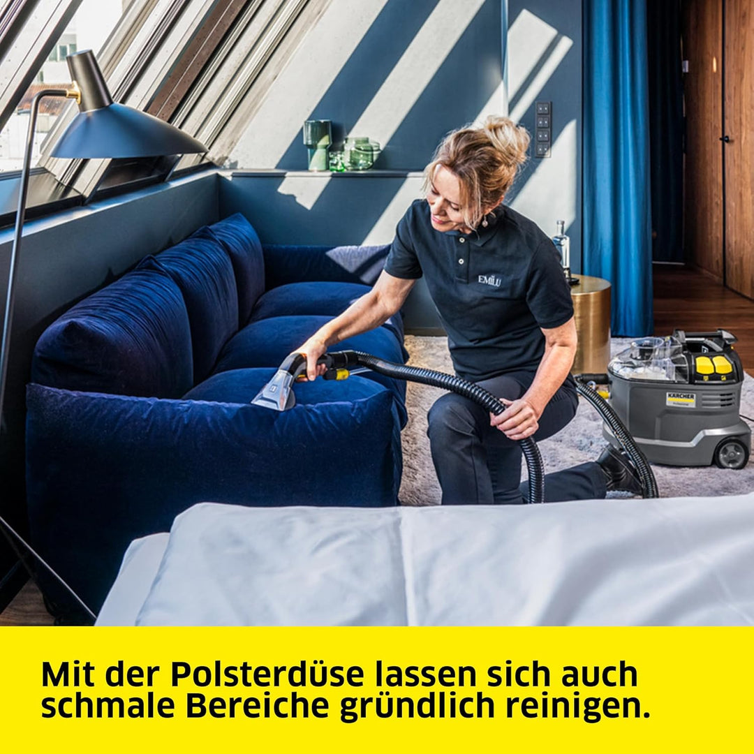 Kärcher Waschsauger Puzzi 8/1, leistungsstark, für die Reinigung von Polstern, Fleckentfernung auf t