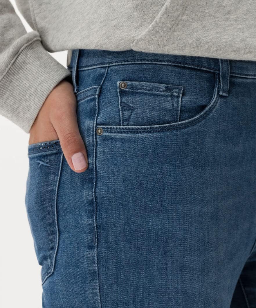 BRAX Damen Style Mary Blue Planet Nachhaltige Five-Pocket Jeans 27W / 30L Used Light Blue 1, 27W / 3