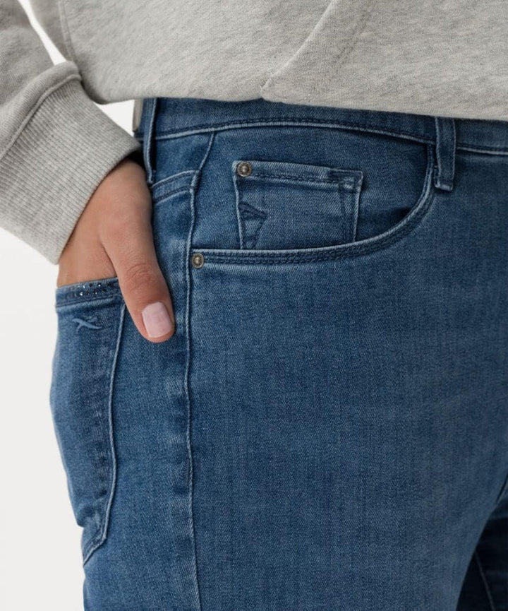 BRAX Damen Style Mary Blue Planet Nachhaltige Five-Pocket Jeans 27W / 30L Used Light Blue 1, 27W / 3