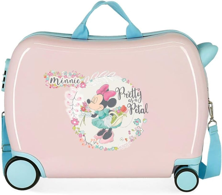 Disney Minnie Florals Kinderkoffer, Rosa, 50 x 38 x 20 cm, starr, ABS-Kombinationsverschluss, 34 l,