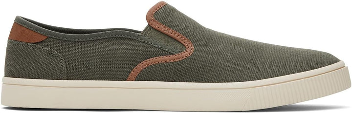 TOMS Herren Baja Sneaker 39 EU Dark Sage Heritage Canvas Synthetik Nubuk Besatz, 39 EU Dark Sage Her