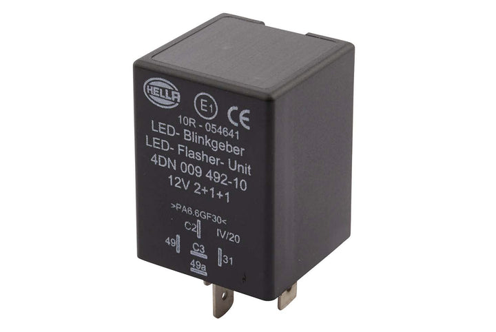 HELLA - Blinkgeber - 12V - 5-polig - gesteckt - LED - mit Halter - 4DN 009 492-101