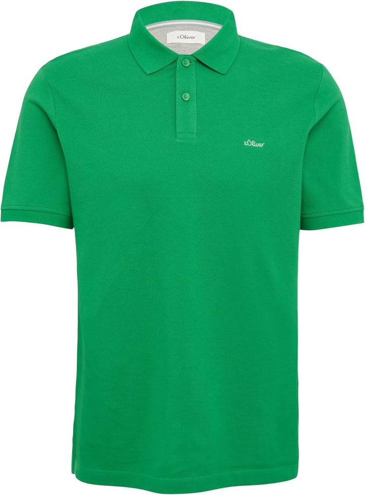 s.Oliver Poloshirt aus Baumwollpiqué Poloshirt aus Baumwollpiqué S Grün, Poloshirt aus Baumwollpiqu&amp;