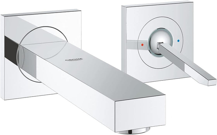 Grohe 19997000 Eurocube Joy Waschtischarmatur 2 Löchern, Grau, 170 mm Grau 170 mm Aufputz-Körper, Gr