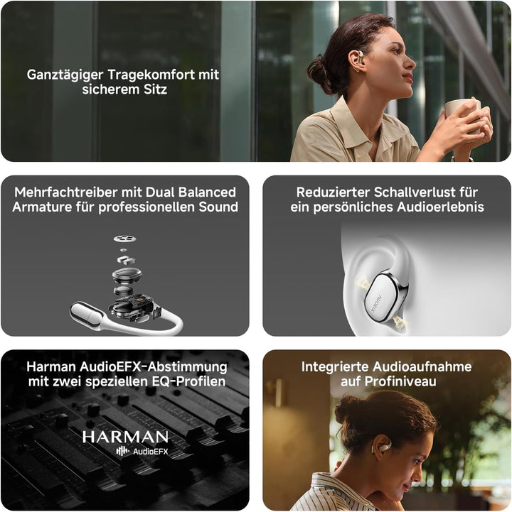 XIAOMI OpenWear Stereo Pro Gold, Open-Ear Kopfhörer, Ohrbügel Bluetooth Headset, Bequemer und Stabil