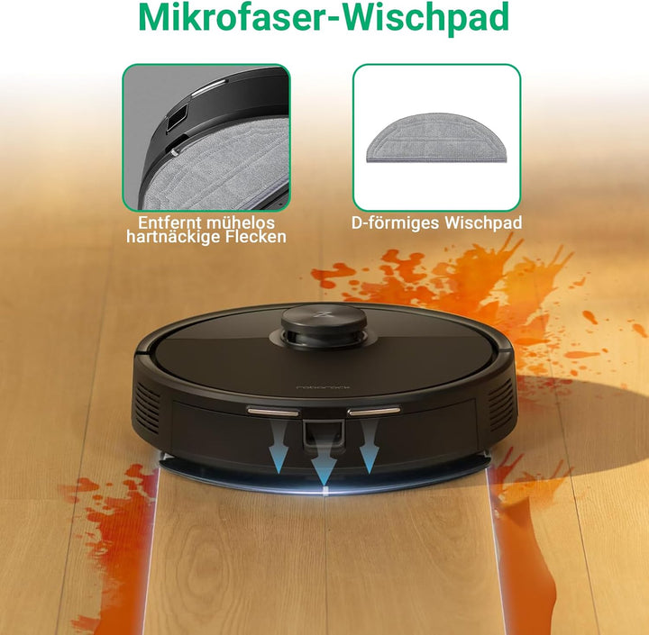 30 Stück Zubehör für Roborock Q10 S5+/Q10 S5/Q10 X5+ Saugroboter | 2 Hauptbürsten,4 Filter,4 Wischpa