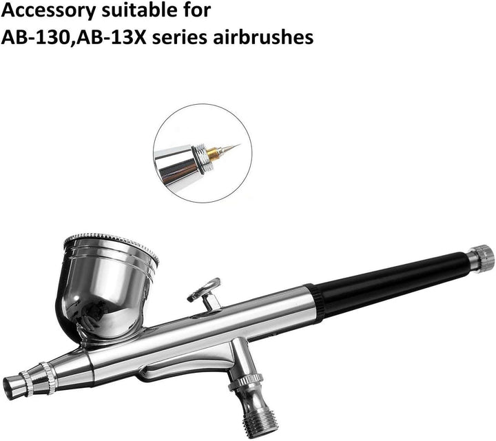 ABEST Airbrush-Düsendeckel für Airbrushdüse, 0,2 mm/0,3 mm/0,5 mm, mit Ersatzteilen für Airbrush-Rep