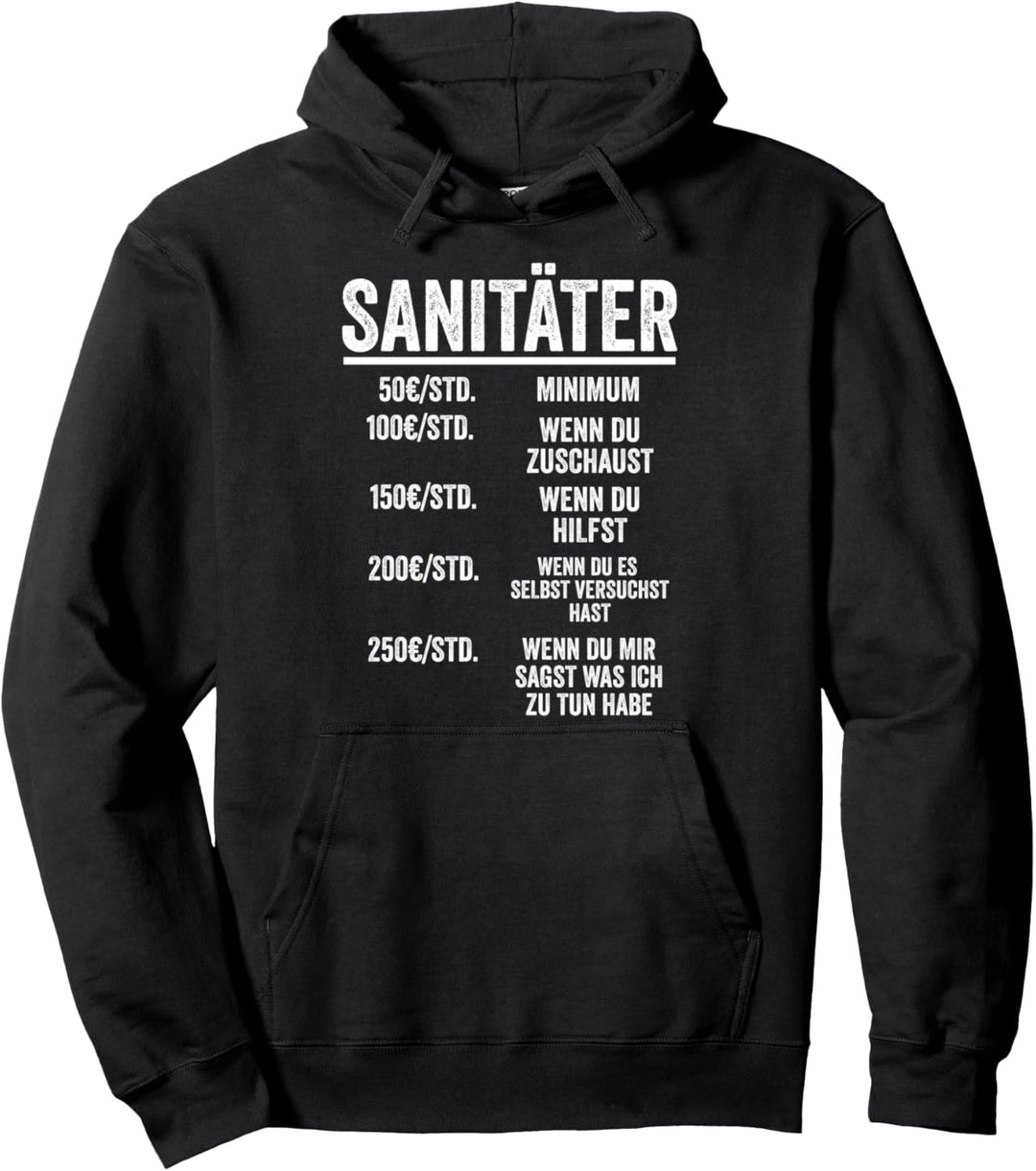 Sanitäter Notfallsanitäter Rettungssanitäter Pullover Hoodie