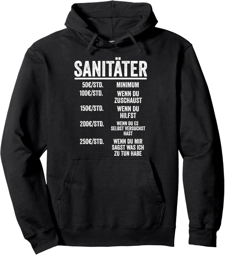 Sanitäter Notfallsanitäter Rettungssanitäter Pullover Hoodie