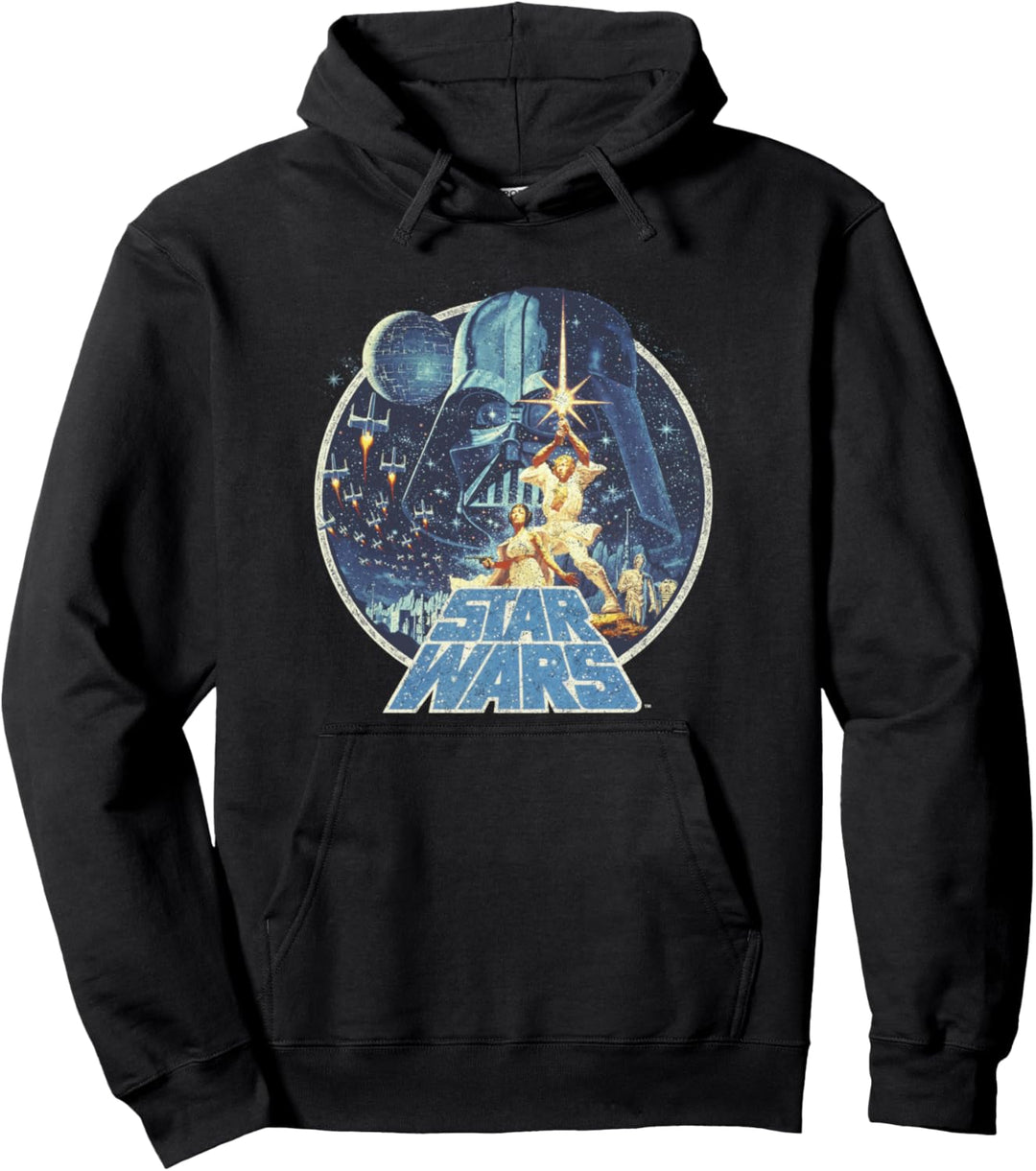 Star Wars Distressed Circle Poster Pullover Hoodie