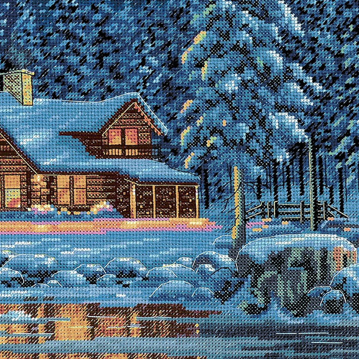 Dimensions Kit Aurora Kabine Zählmusterpackung mit Zählmuster, Baumwolle, grau, Onе Paсk, 2, Aurora