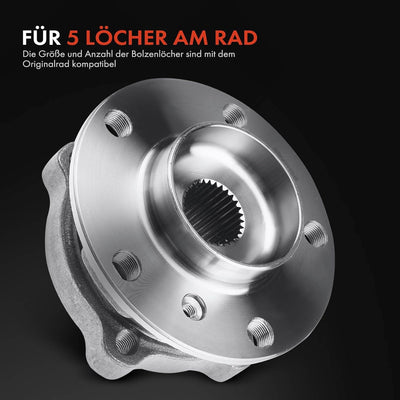 Frankberg 1x Radnabe Radlagersatz Vorne Links oder Rechts Kompatibel mit X5 E70 3.0L-4.8L 2007-2013