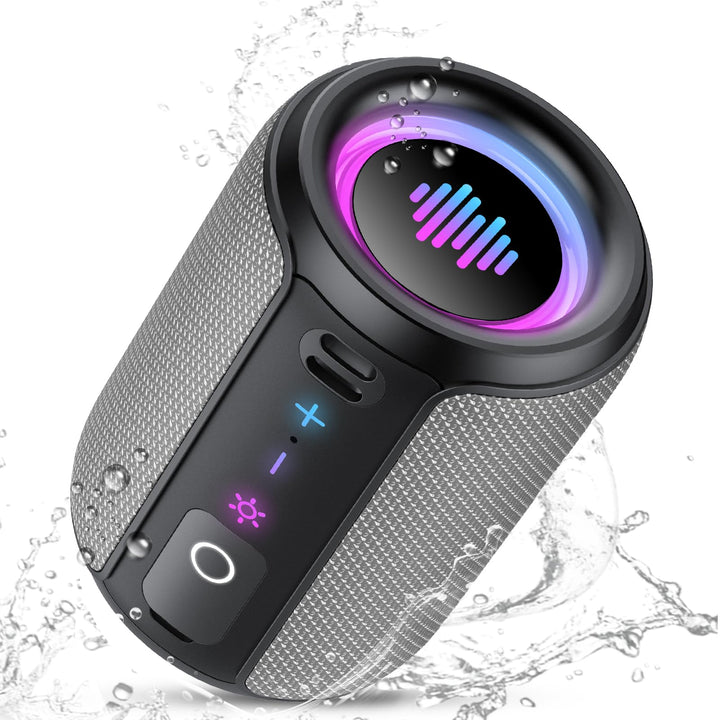 Bluetooth Lautsprecher, Kleine Musikbox Bluetooth 5.4, 15W Kraftvoller Bass, mit 12 Stunden Akkulauf