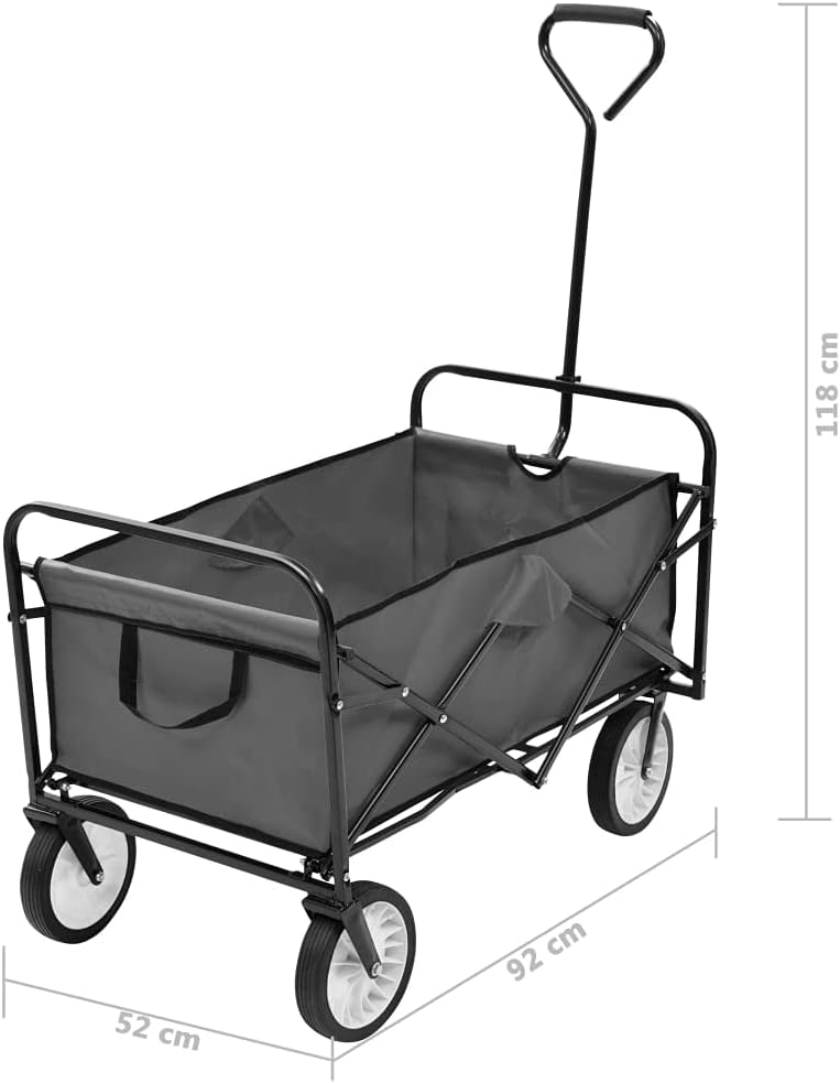 vidaXL Handwagen Klappbar Faltbar Transportwagen Bollerwagen Gartenwagen Gerätewagen Transportkarre