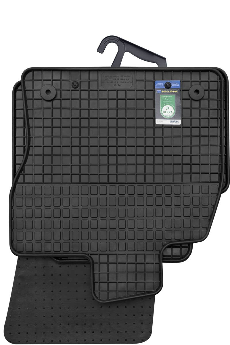 PETEX Gummimatten passend für Passat ab 11/2014 / Passat GTE Variant ab 11/2014 Fussmatten schwarz 4