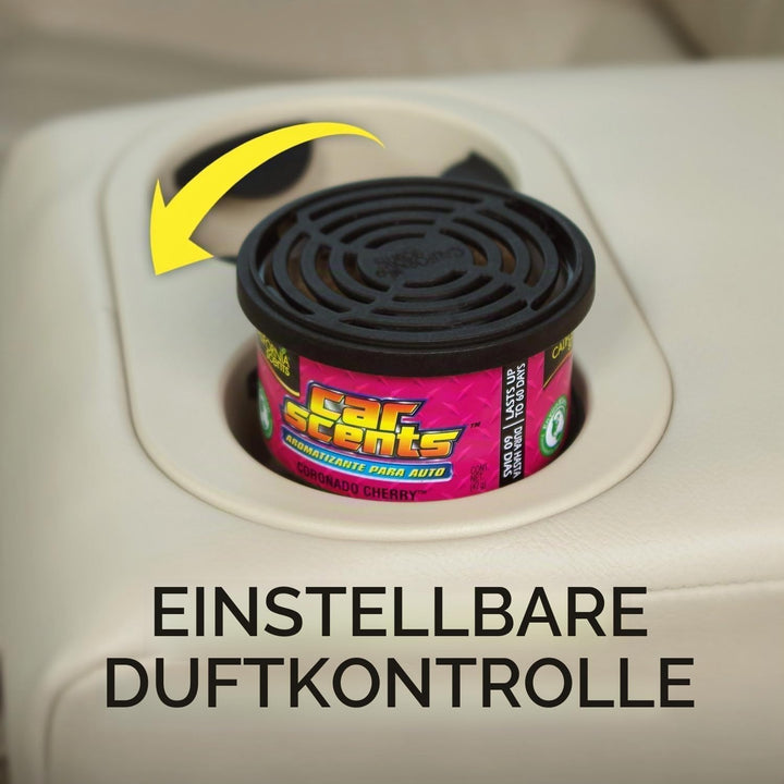 California Car Scents 8000034 Duftdosen Kirsche 12 Dosen inkl. 12Deckel, Violet, Set of 12