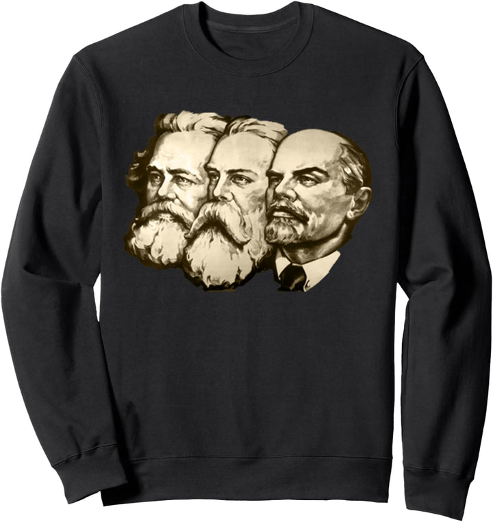 Poster, Motiv: Sowjetischer Marx Engels, Lenin Russische Propaganda, Vintage Sweatshirt