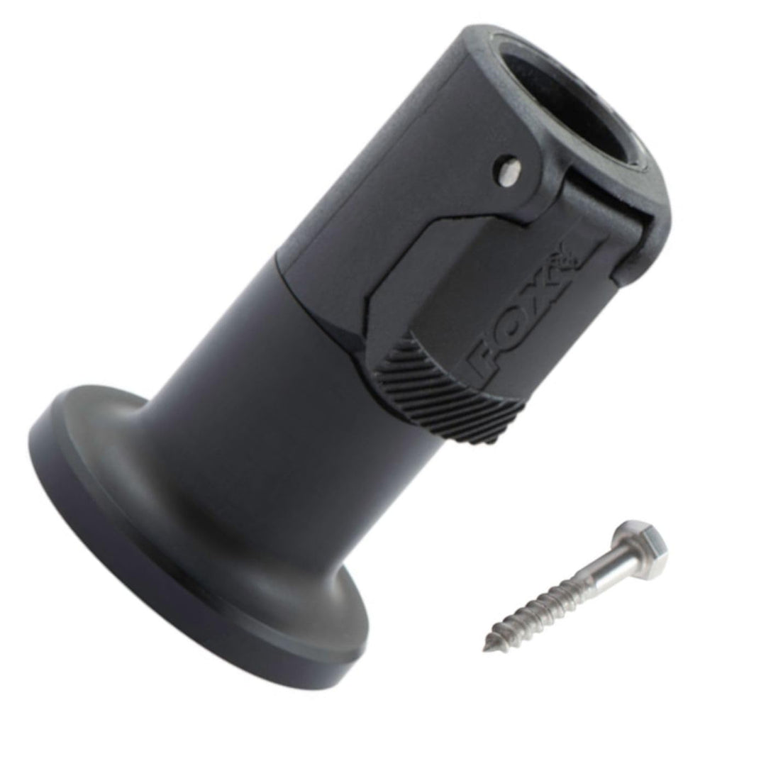 Fox Black Label Stage Stand - Stegbefestigung für Banksticks, Adapter für Rutenhalter zum Befestigen