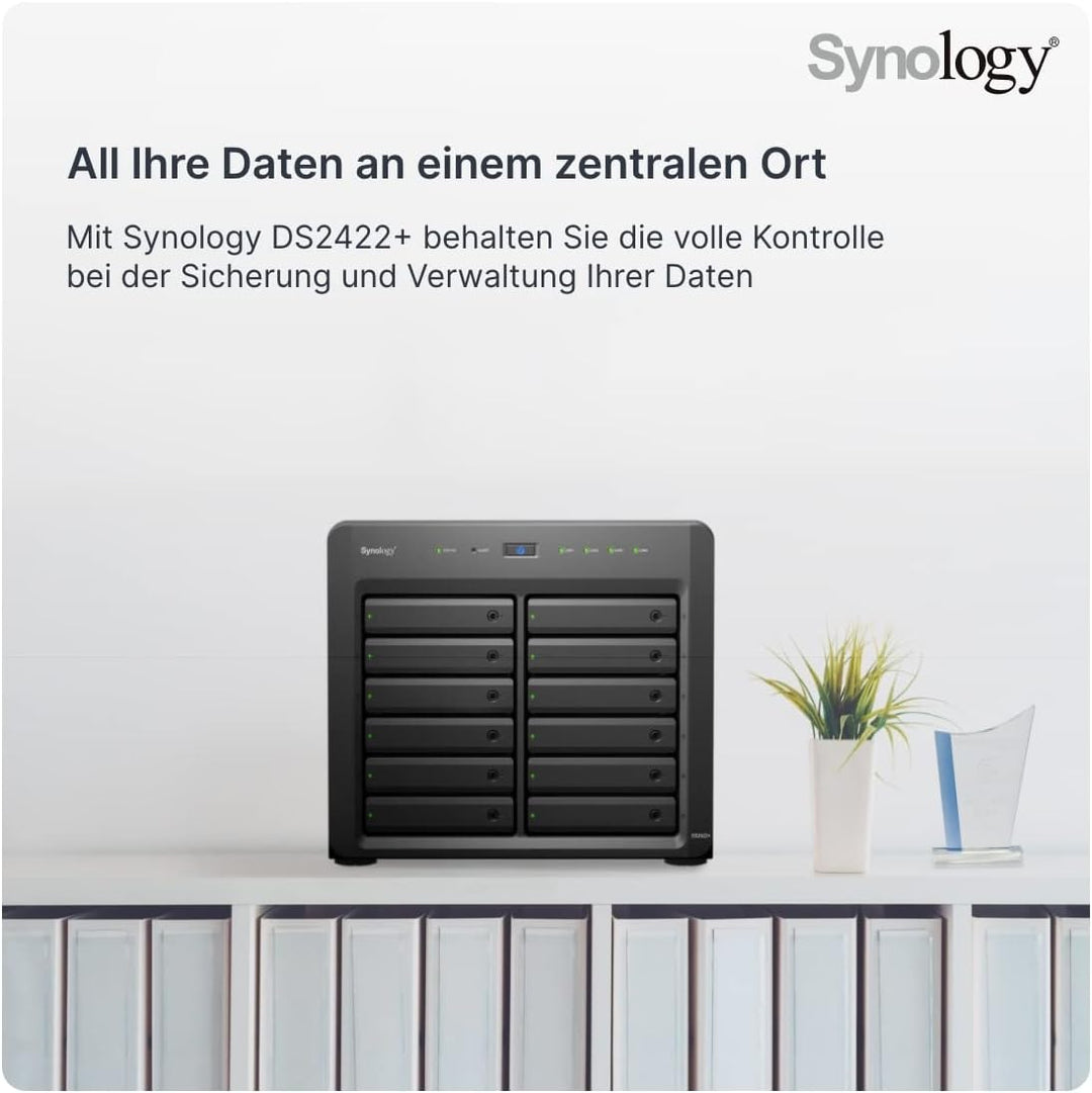 Synology DS2422+ 12-Bay Desktop-Modell, schwarz