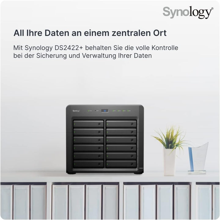 Synology DS2422+ 12-Bay Desktop-Modell, schwarz