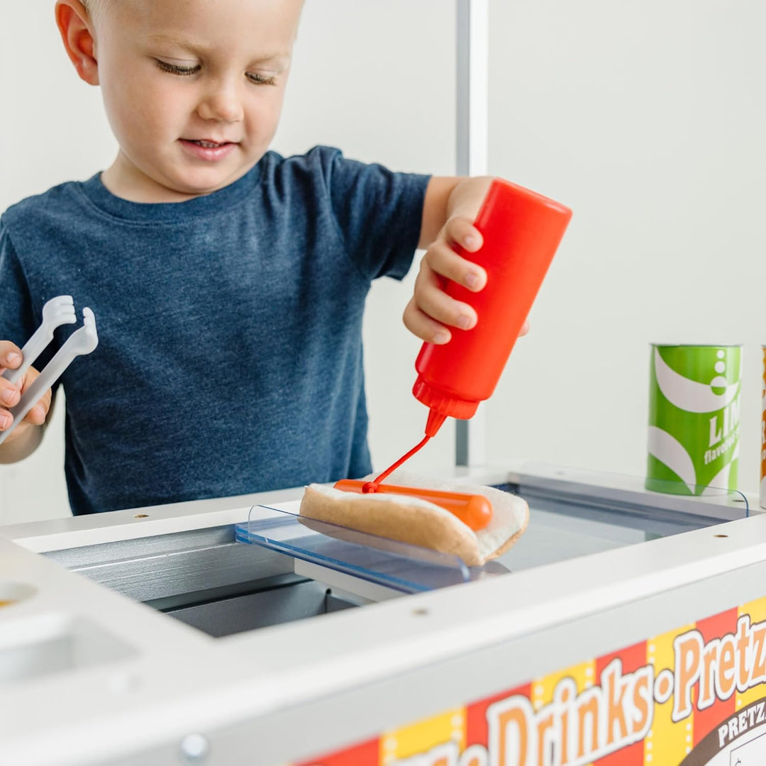 Melissa & Doug Essenswagen für Snacks und Süssigkeiten | Fantasiespielzeug | grosses Spielset | 3+ |
