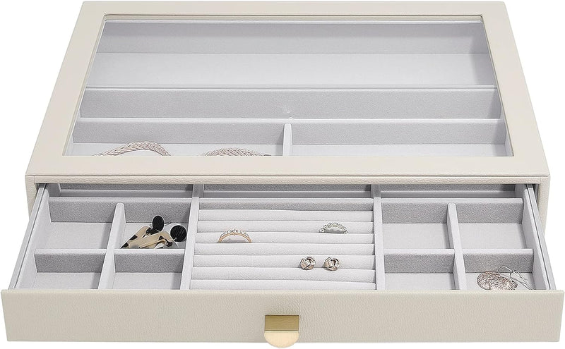 Stackers Oatmeal Supersize Jewellery Box Display Drawer, Oatmeal