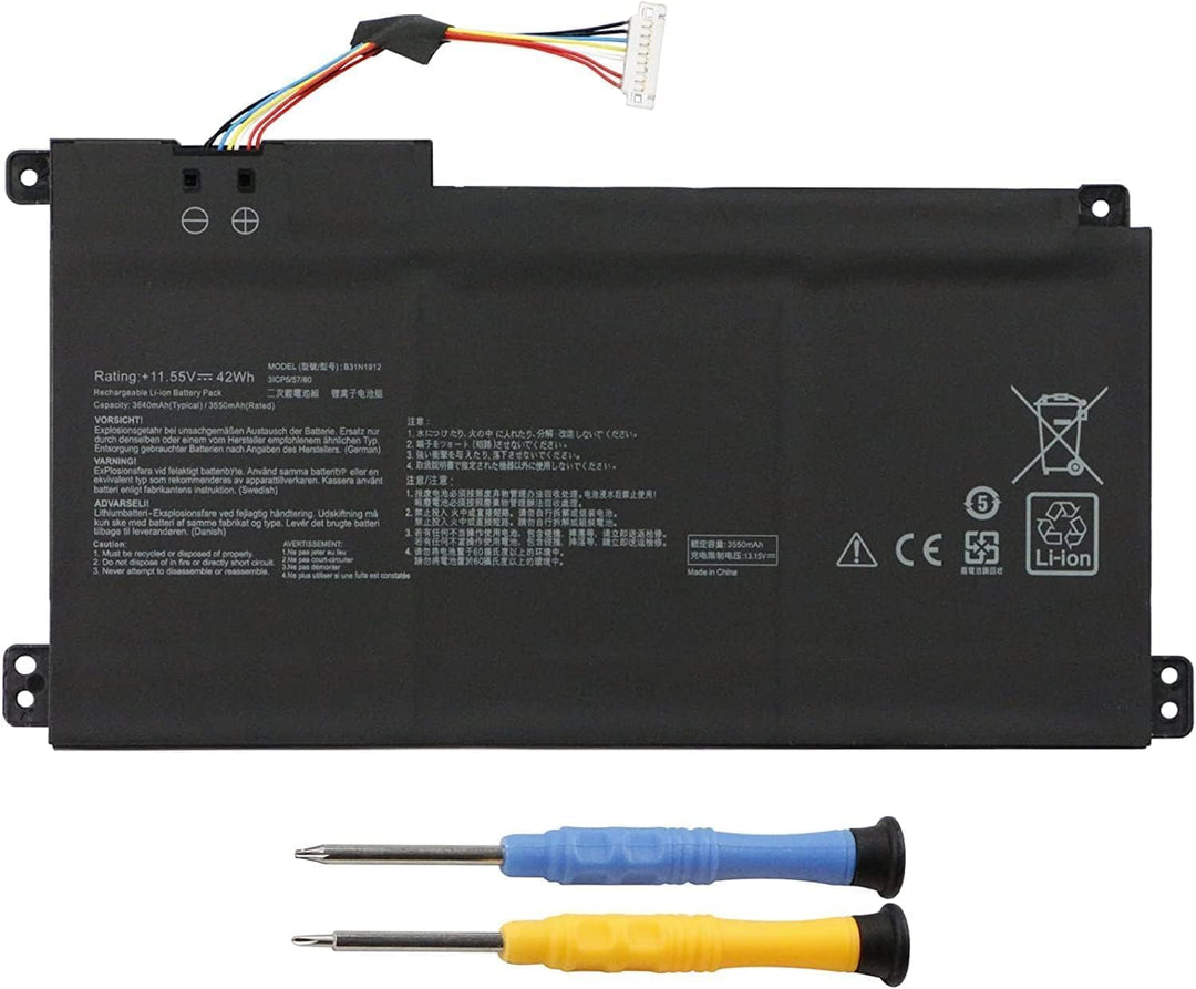 ANTIEE B31N1912 C31N1912Akku Kompatibel mit ASUS VivoBook Go 14 15 E410KA E410MA E510KA E510MA L410M