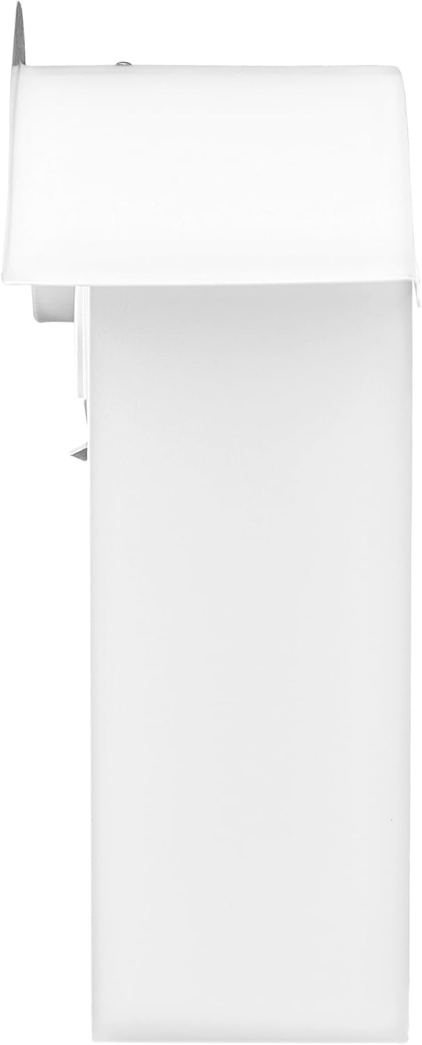Burg Wächter Briefkasten, A5 Einwurf-Format, Verzinkt, Stahlblech, Holiday 5842 W, Weiss, Stahl Weis