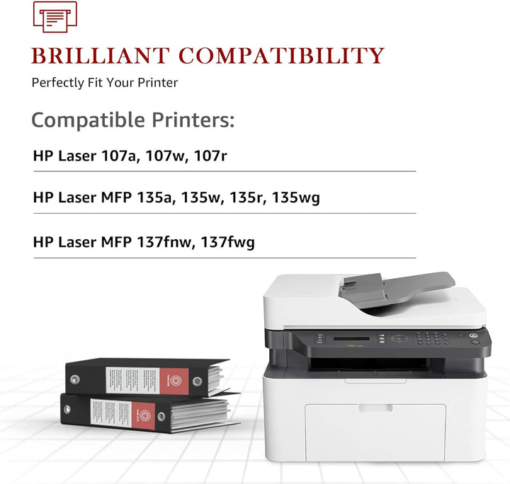 Toner Kingdom 106A Ersatz Kompatibel für HP 106A W1106A Tonerkartuschen für HP Laser 107a 107r 107w