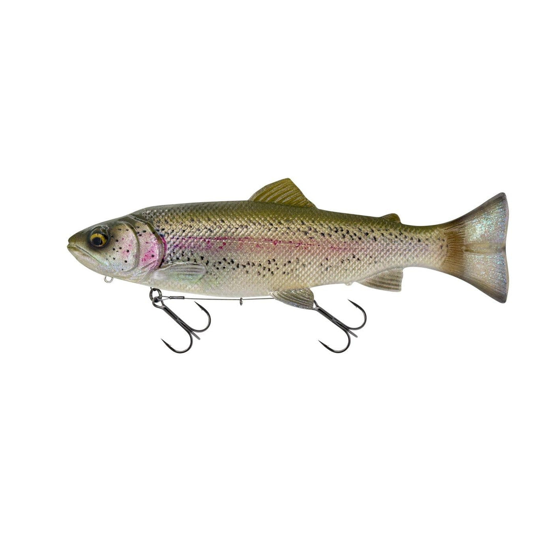 Savage Gear 3D Line Thru Pulsetail Trout SS - Swimbait Clear Rainbow Trout Gr. 2/0 - Länge 25cm, Cle