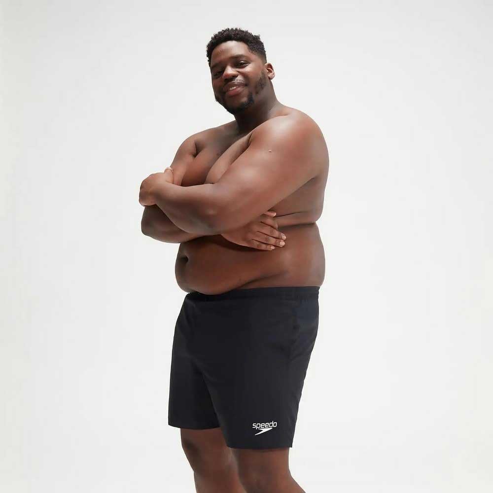 Speedo Herren Plus Size Essential 16" Wassershort 48 Grosse Grössen Schwarz, 48 Grosse Grössen Schwa