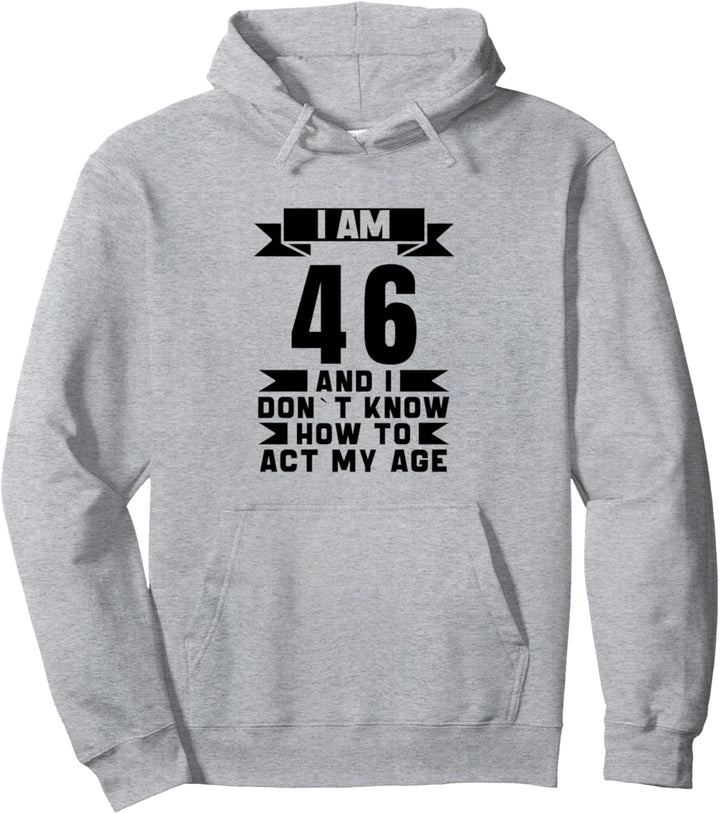 46. Geburtstag Jahre Vintage Männer Frauen Retro 46 Jahre alt Pullover Hoodie