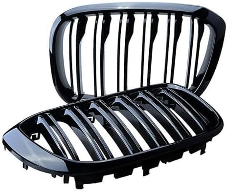 YIUBCZOQI G01 Kühlergrill für BMW X3 G01 2018-2021 X4 G02 2019-2021 Nieren Doppelsteg Sport Glanz Sc