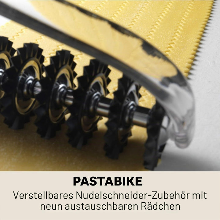 Marcato Pastabike, Einstellbarer Teigschneider mit neun austauschbaren Rädchen, 14.5 x 16 x 4 cm, Kl