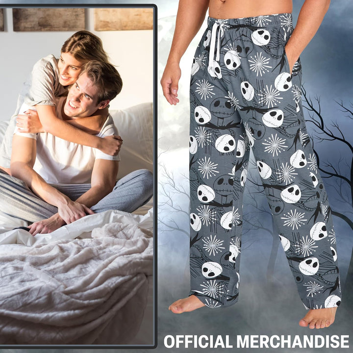 Disney Herren Lang Pyjamahose, Bequeme Loungewear PJs mit Taschen - Geschenke für Ihn XL Mehrfachbuc
