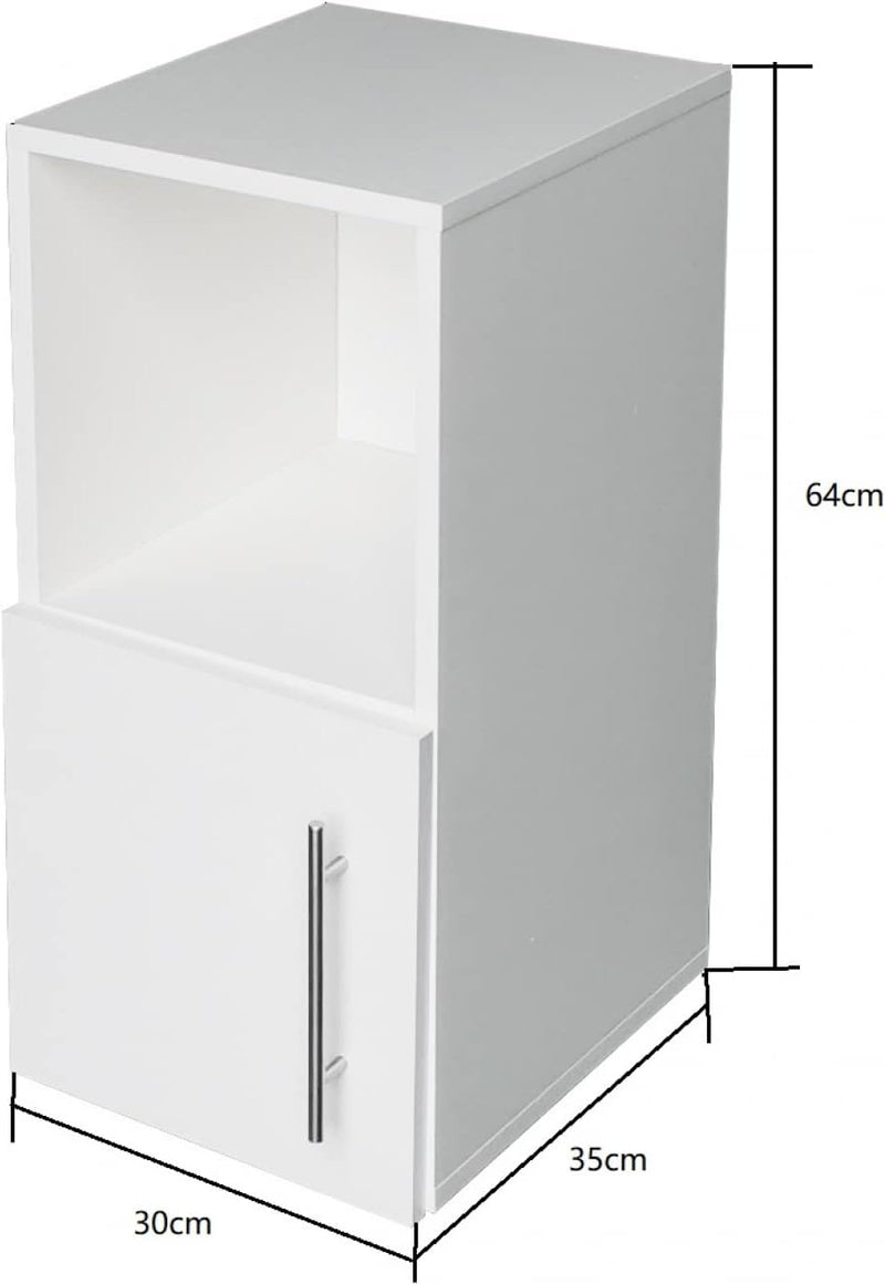 VDD Nachttisch - Flurschrank - 64 cm hoch - weiss