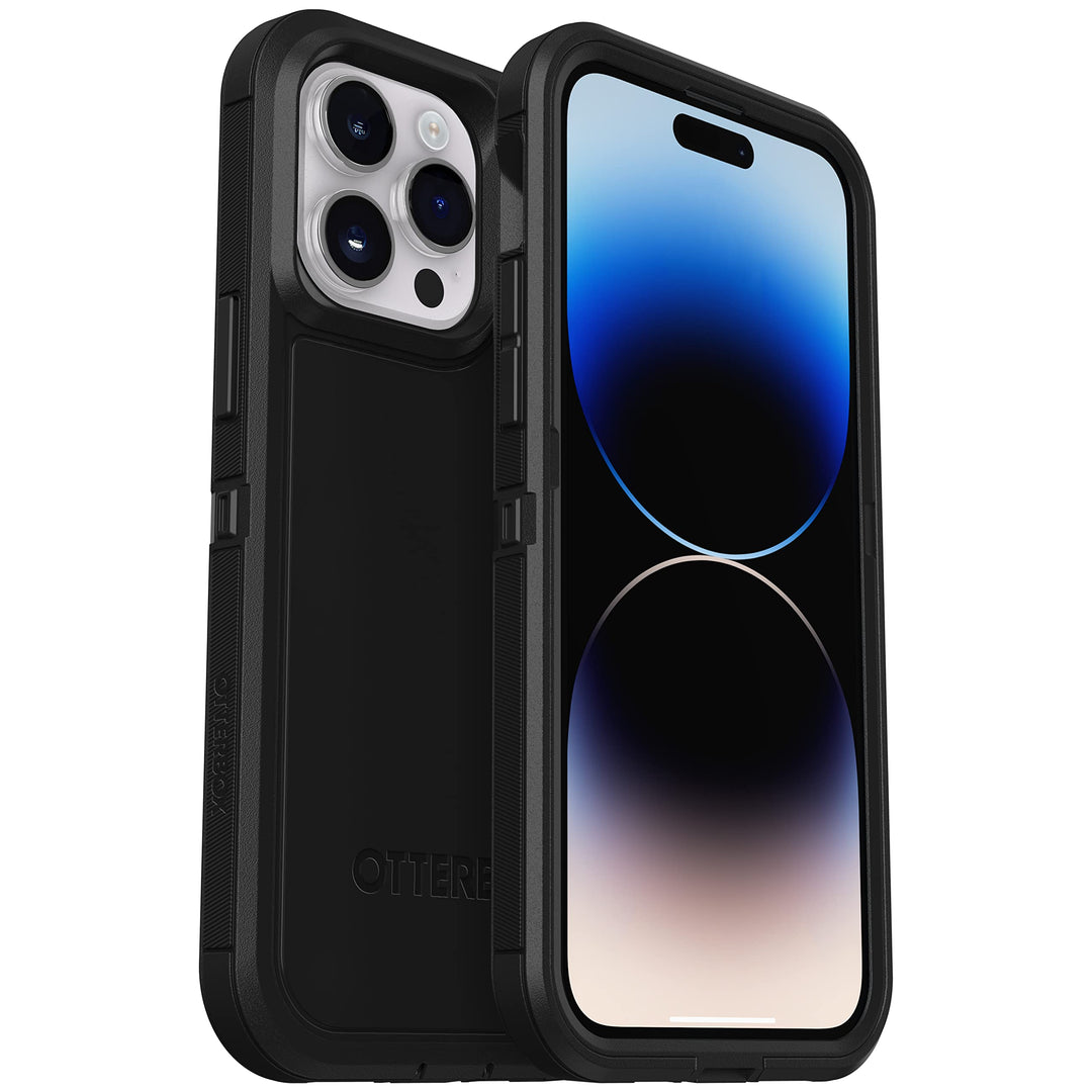 OtterBox Schutzhülle für iPhone 14 Pro (nur) Defender Series XT – schwarz, ohne Bildschirm, robust,