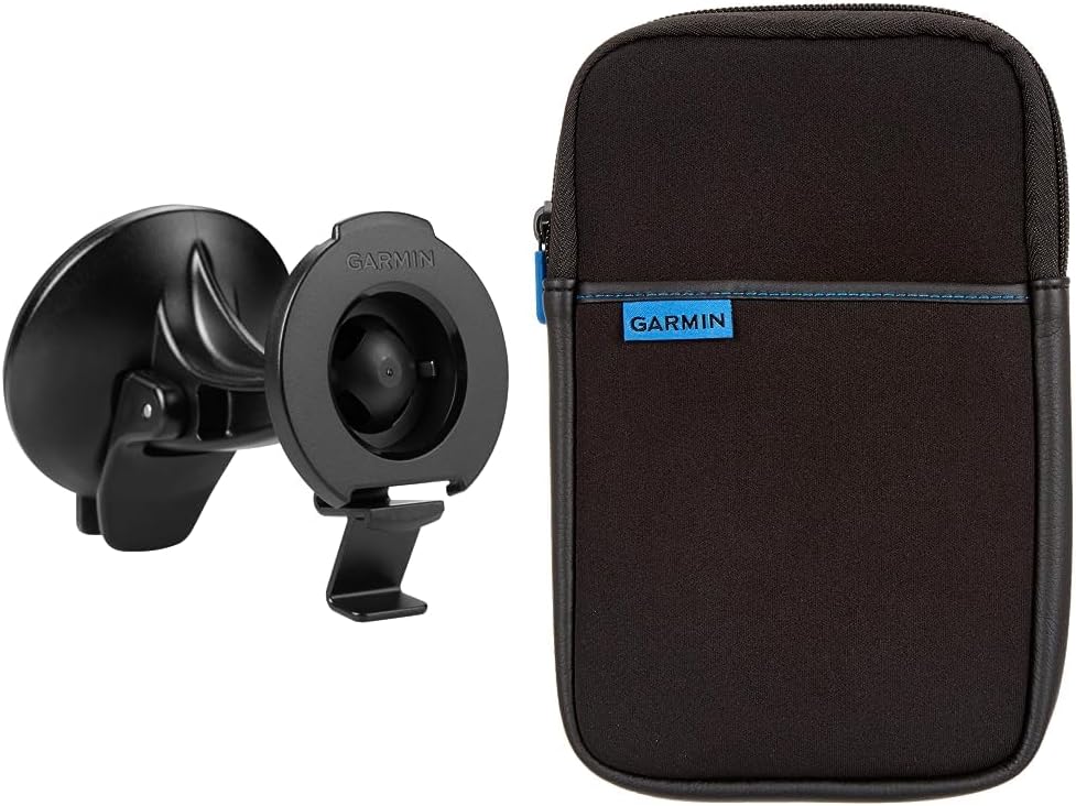 Garmin Saugnapfhalterung & Schutztasche für dezl und nüvi bis 17,8 cm (7 Zoll) schwarz Saugnapfhalte