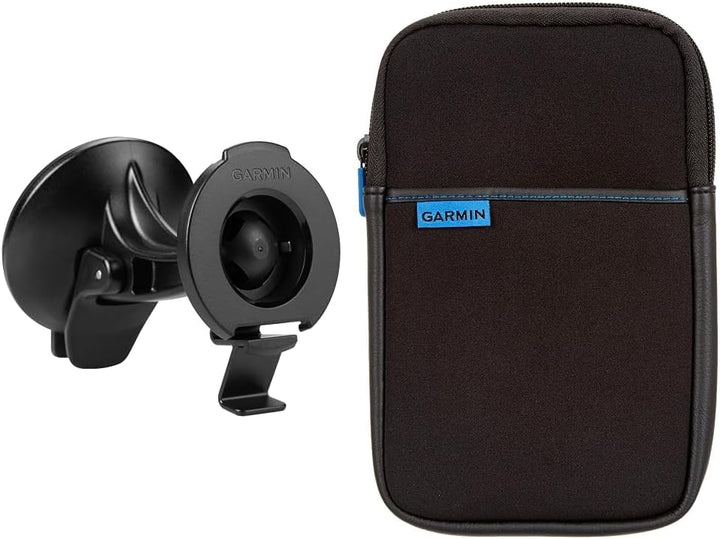 Garmin Saugnapfhalterung & Schutztasche für dezl und nüvi bis 17,8 cm (7 Zoll) schwarz Saugnapfhalte
