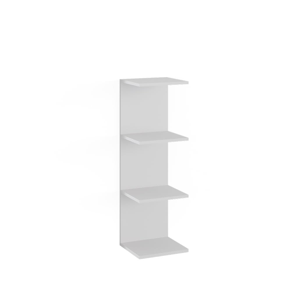 Vicco Wandregal Paolo, Weiss, 30 x 95 cm Weiss 95 cm, Einzel, Weiss 95 cm, Einzel