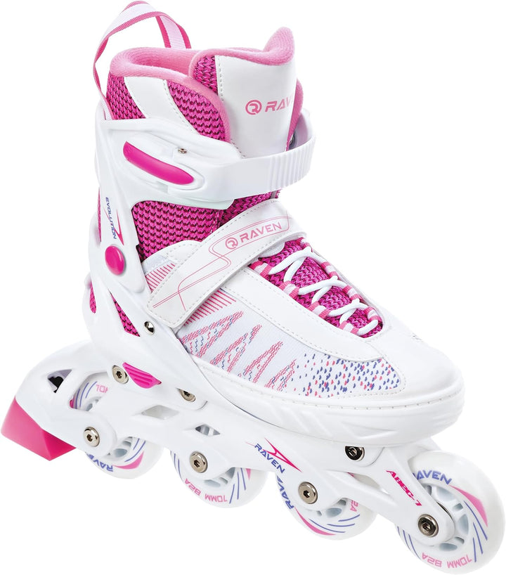 RAVEN 4in1 Inline Skates Triskates Rollschuhe Schlittschuhe Inliner LED Räder für Kinder Mädchen ver