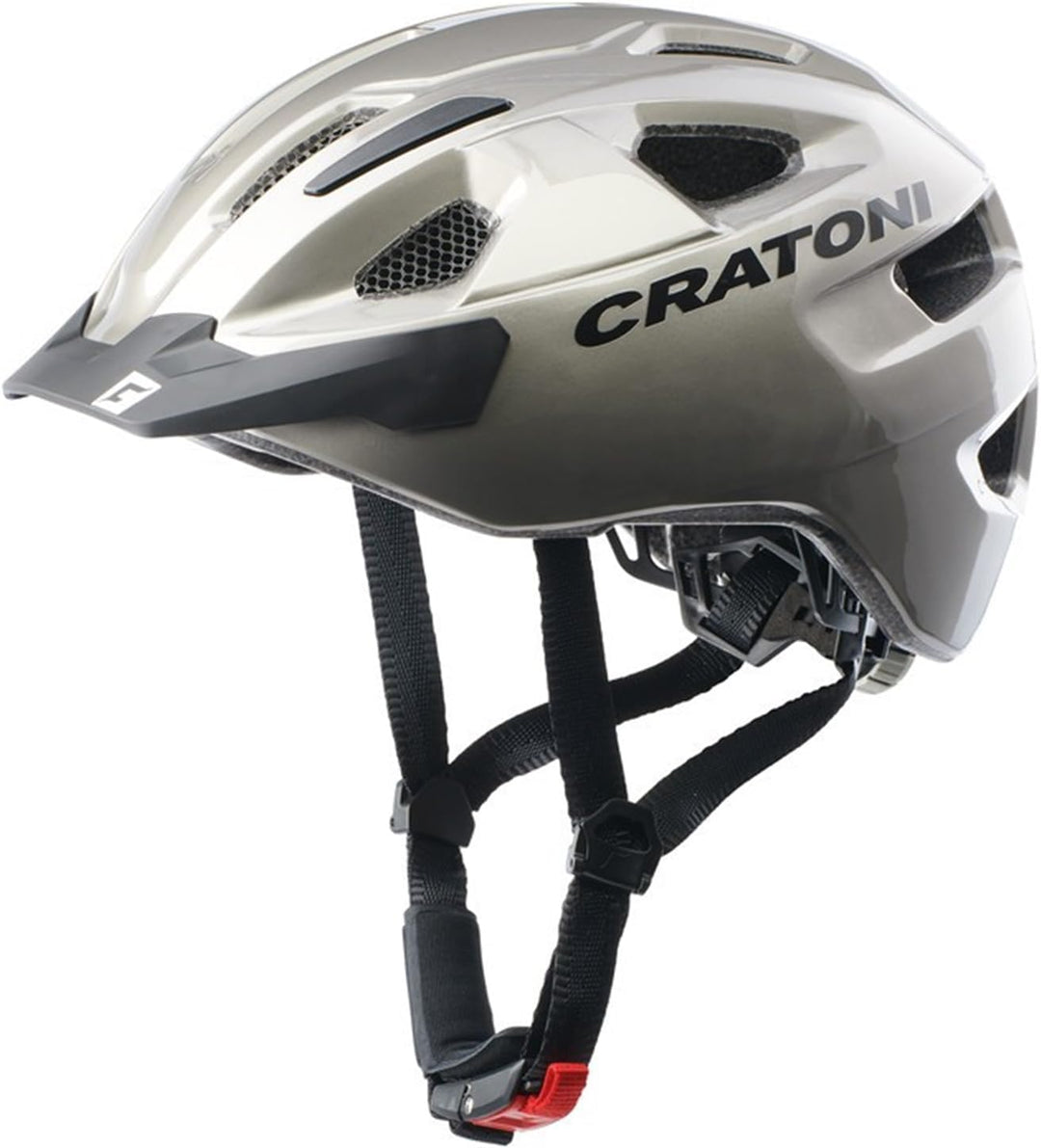 Cratoni C-Swift Allroundhelm Fahrradhelm Inlinerhelm Radhelm, Grösse Uni Anthrazit Glänzend, Anthraz
