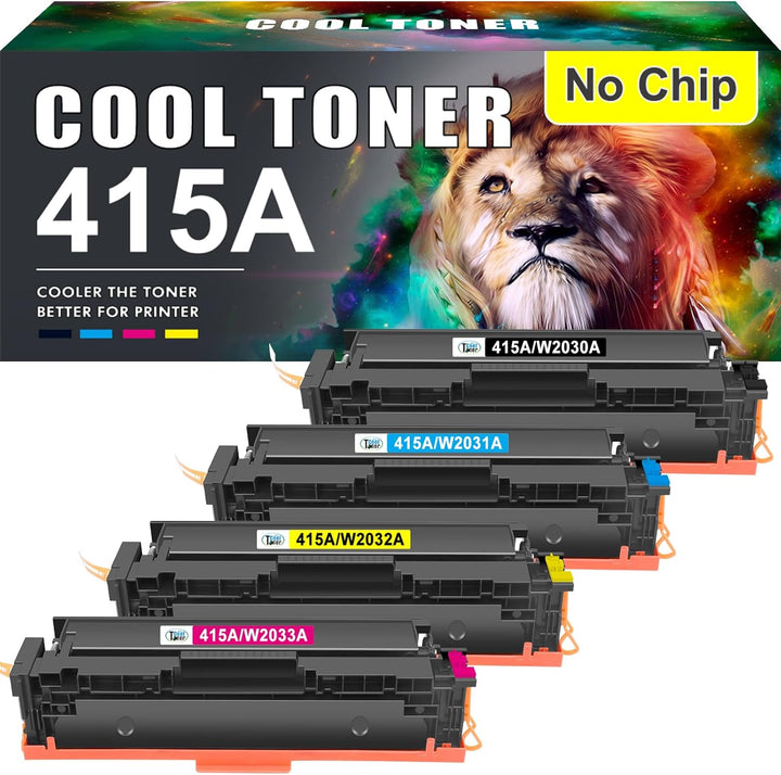 Cool Toner Kompatible für HP 415A 415X Multipack Tonerkartusche Ersatz für W2030A W2030X W2031A W203