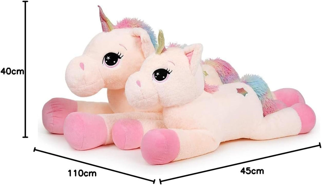 Yeqivo Riesen Einhorn Spielzeug Plüsch Grosses Regenbogen Lila Einhorn Kuscheltier Schöne Einhorn Ge