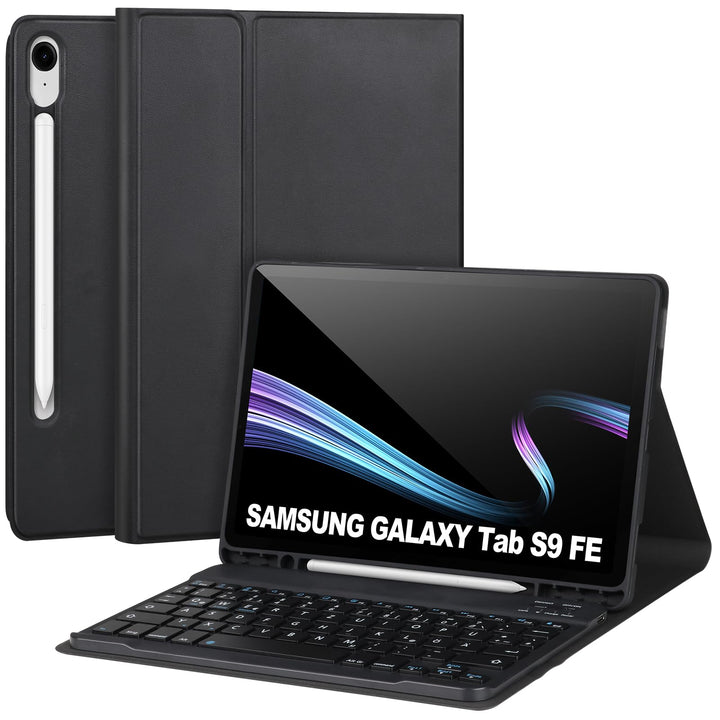 Tastaturhülle für Samsung Galaxy Tab S10 Lite/S10 FE/S9 FE/ S9,11 Zoll, 2025/2023, abnehmbare drahtl