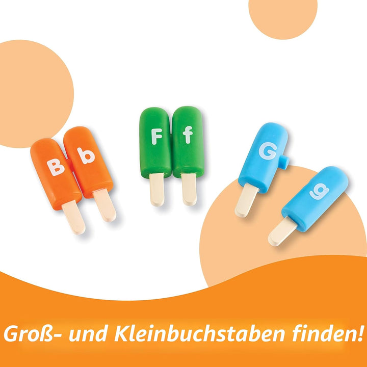 Learning Resources Smart Snacks Eis am Stiel Buchstaben-Steckspiel