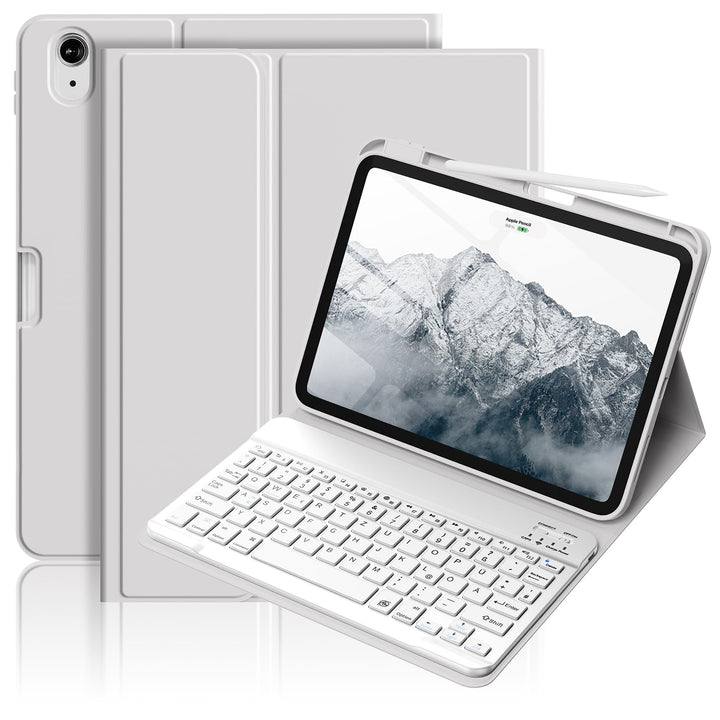Hülle mit Tastatur für iPad Air 11 Zoll (2026 M4/2025 M3/2024 M2), iPad Air 5./4. 2022/2020 10,9 Zol