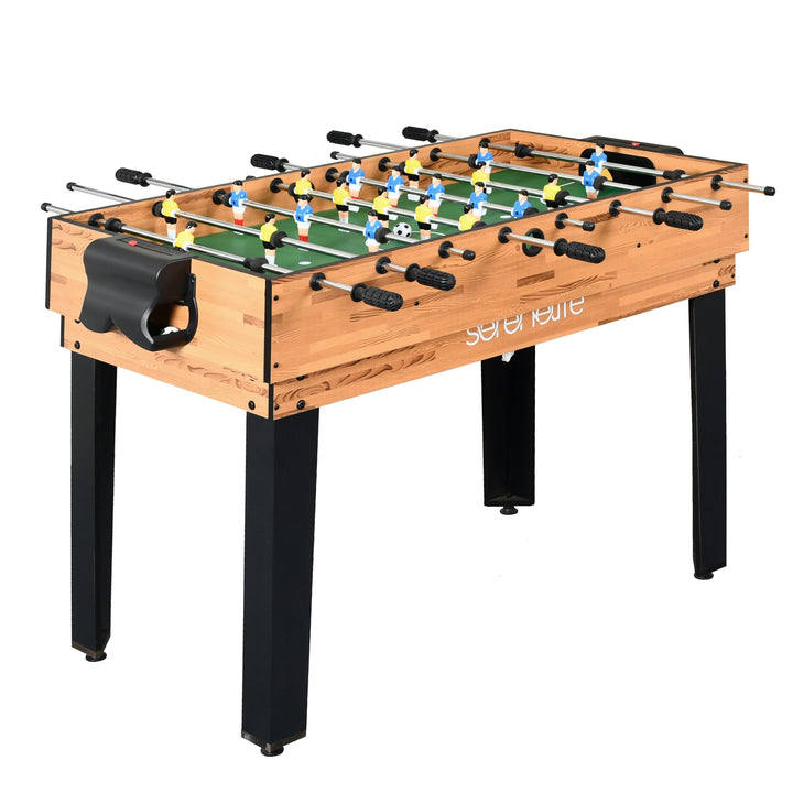 SereneLife Multifunktionstisch, Multigame Spieltisch – 4 in 1 mit Zubehör, Tischkicker, Billardtisch