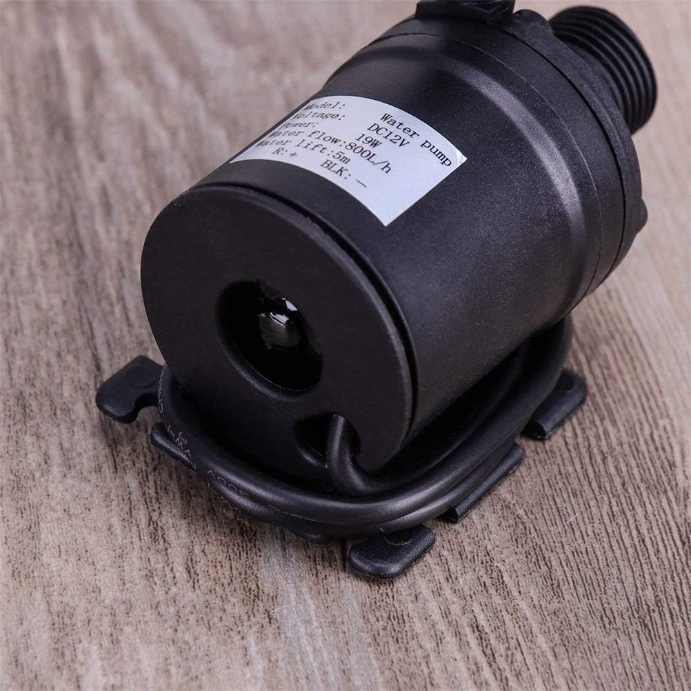 hihey DC 12 V 800 l/h 5 m Wasserpumpe, bürstenlos, für Wasserkreislaufsystem, Solarzirkulationssyste